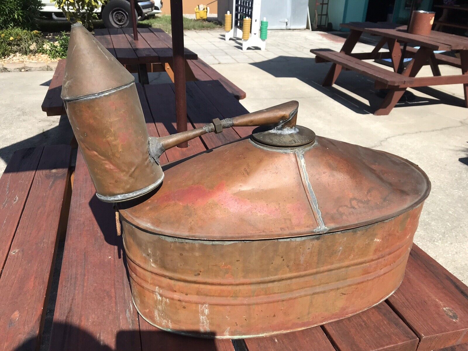 Copper moonshine still - antique style VIP collection