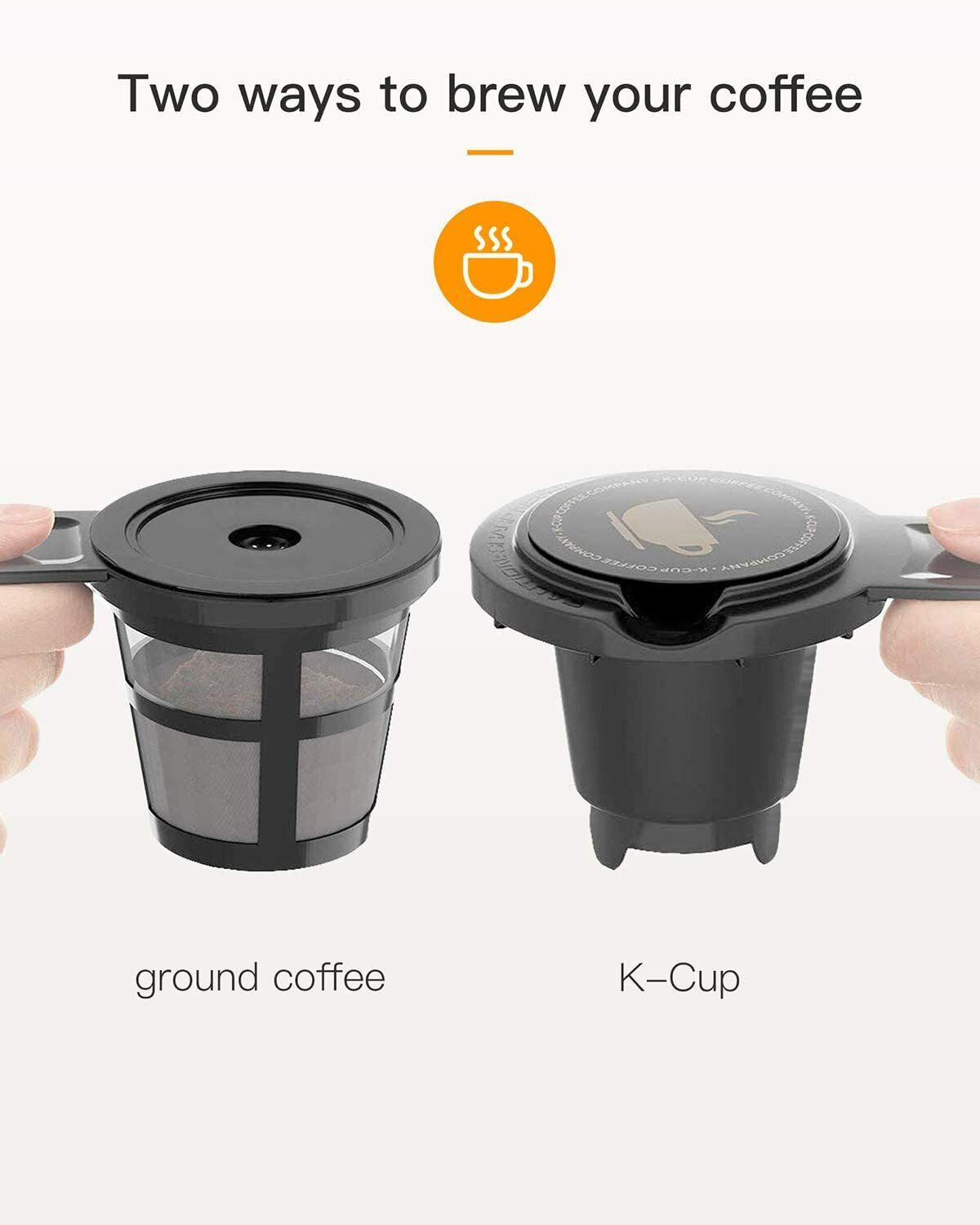 Sboly Single Serve Coffee Maker - K-Cup & Ground Pods