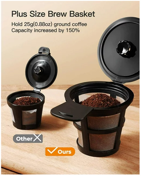 Sboly Single Serve Coffee Maker with K-Cup & Ground Coffee