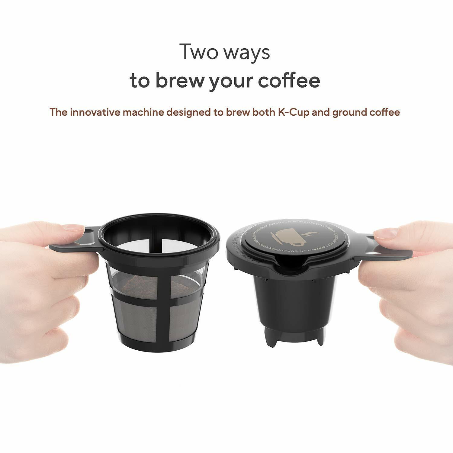 Sboly Single Serve Coffee Maker for K-Cups & Grounds