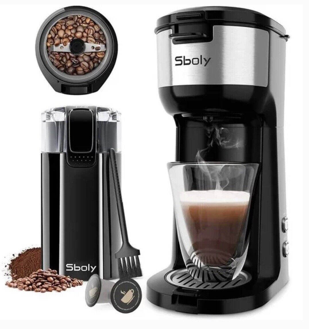 Sboly Coffee Maker Single Serve Brewer with Self-Clean