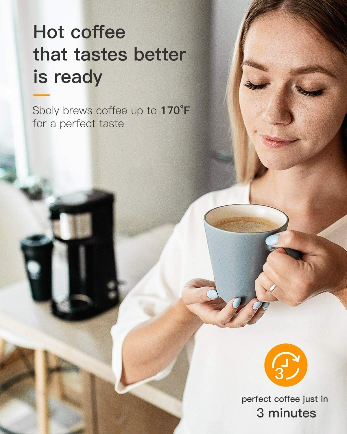 VIP Sboly Single Serve Coffee Maker Brewer