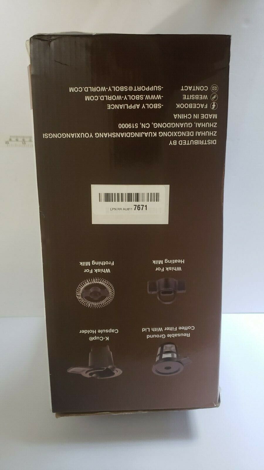 Sboly Single Serve Coffee Maker - K-Cup Pod & Ground