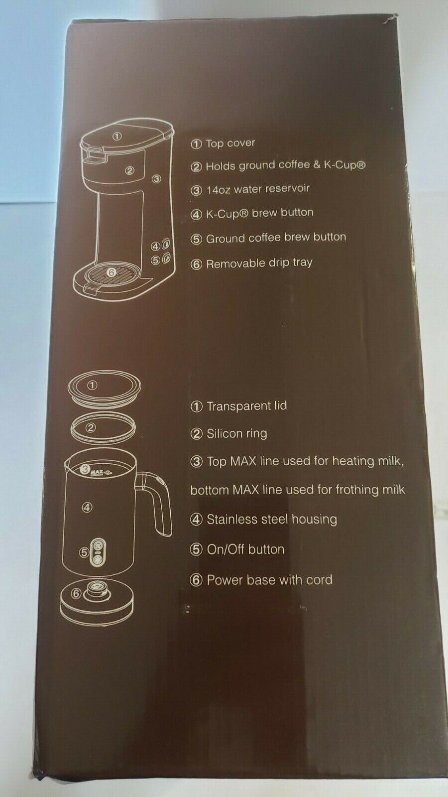Sboly Single Serve Coffee Maker - K-Cup Pod & Ground