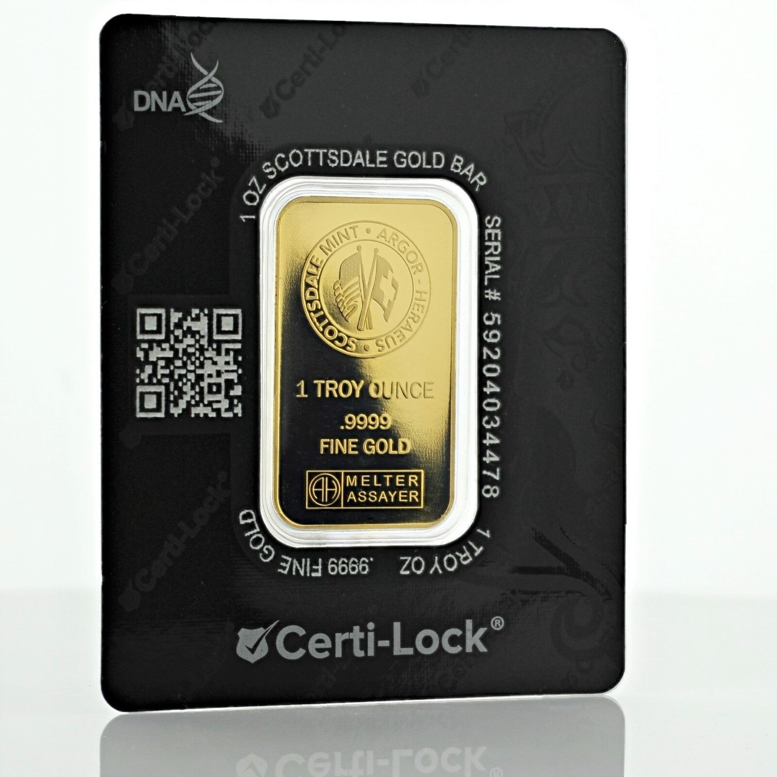 Scottsdale Mint 1 oz .9999 Gold Bar VIP