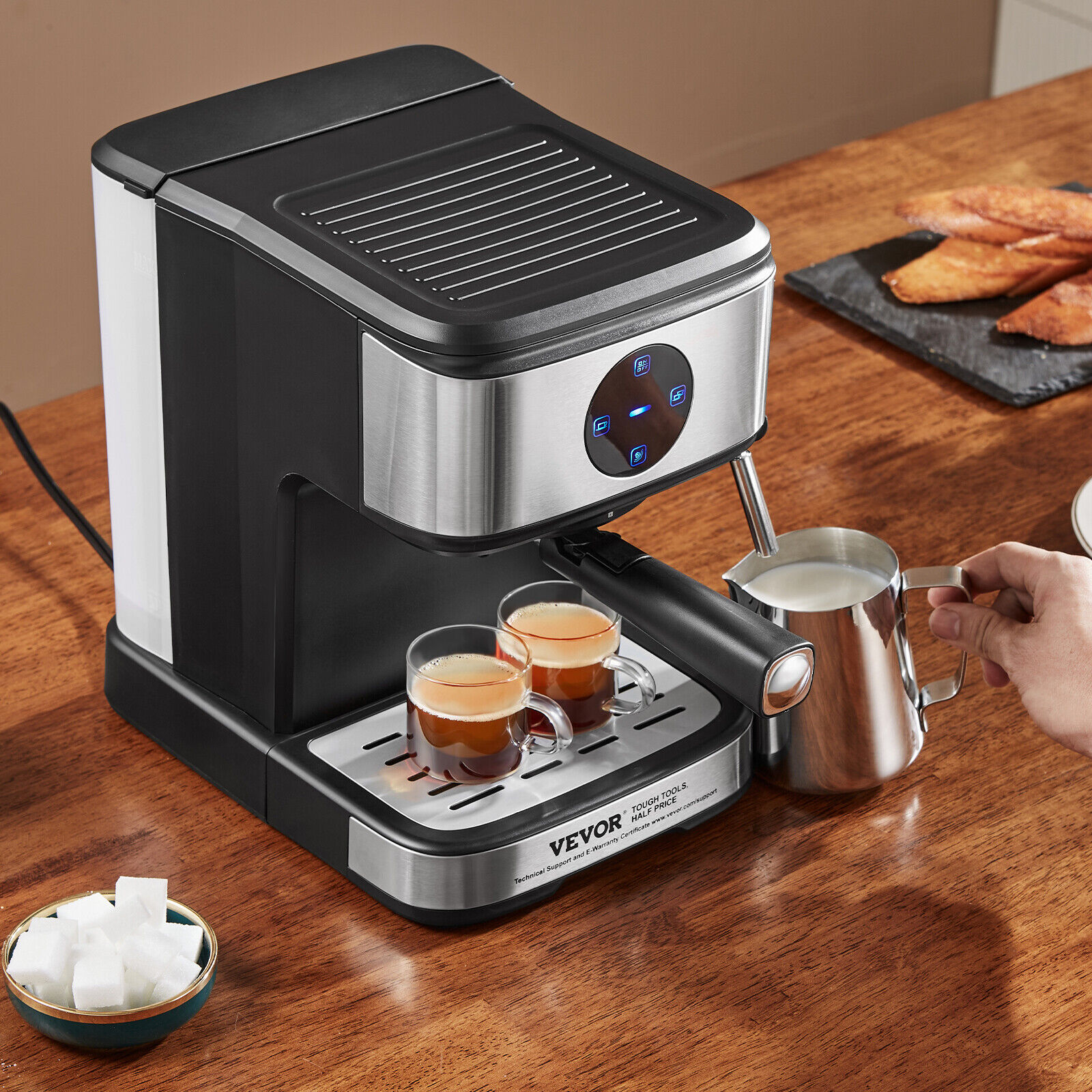 VEVOR 15 Bar Espresso Maker with Milk Frother