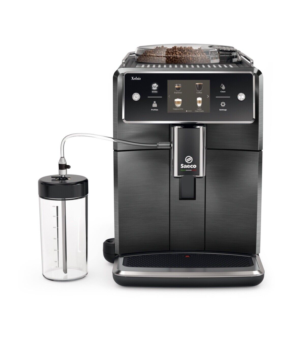 Saeco Xelsis Espresso Machine, Titanium Metal Front, SM7684