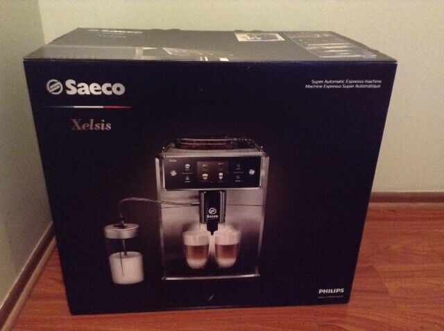 Saeco Xelsis Espresso Machine, Titanium Metal Front, SM7684