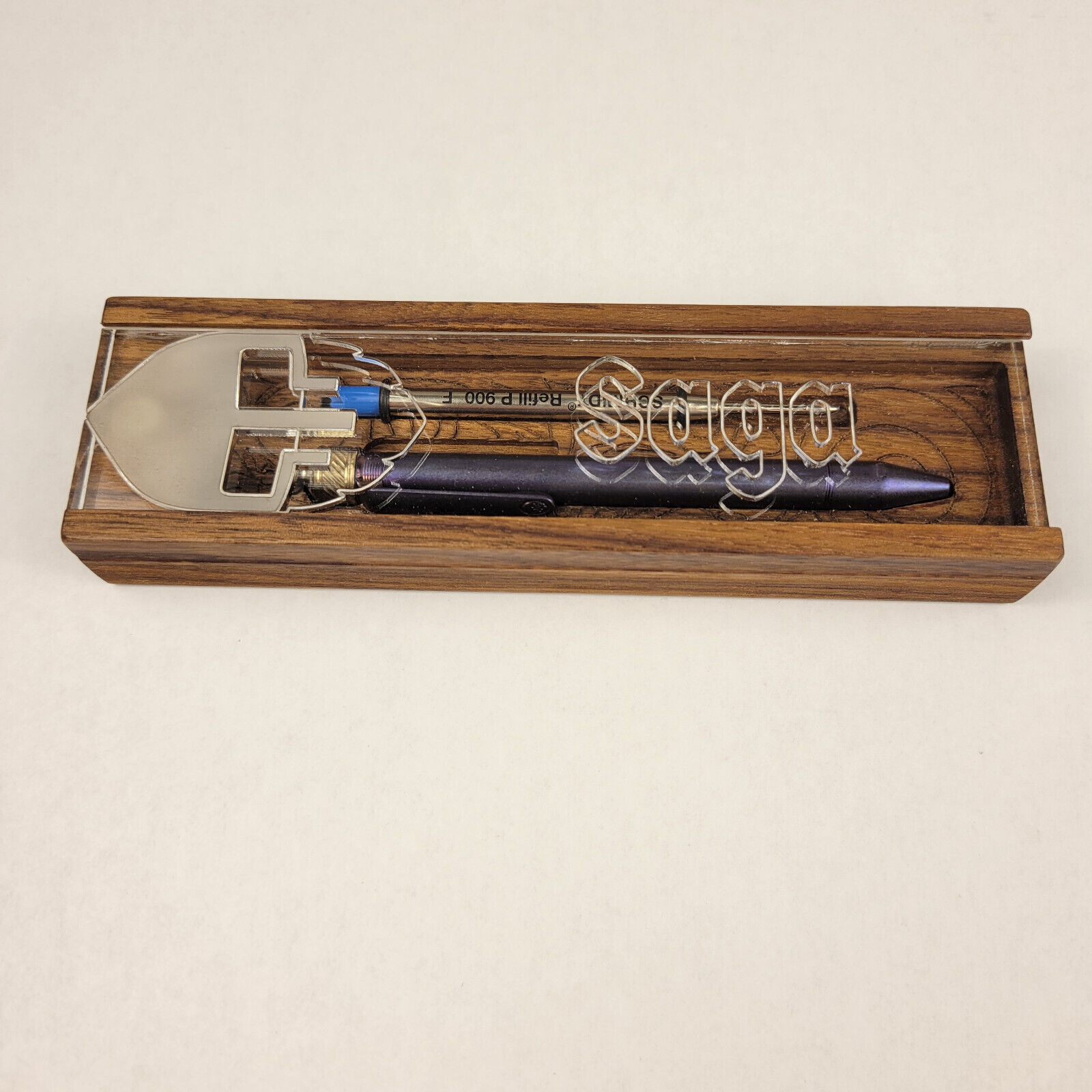 Grimsmo Knives Saga Pen titanium purple VIP Marketplace