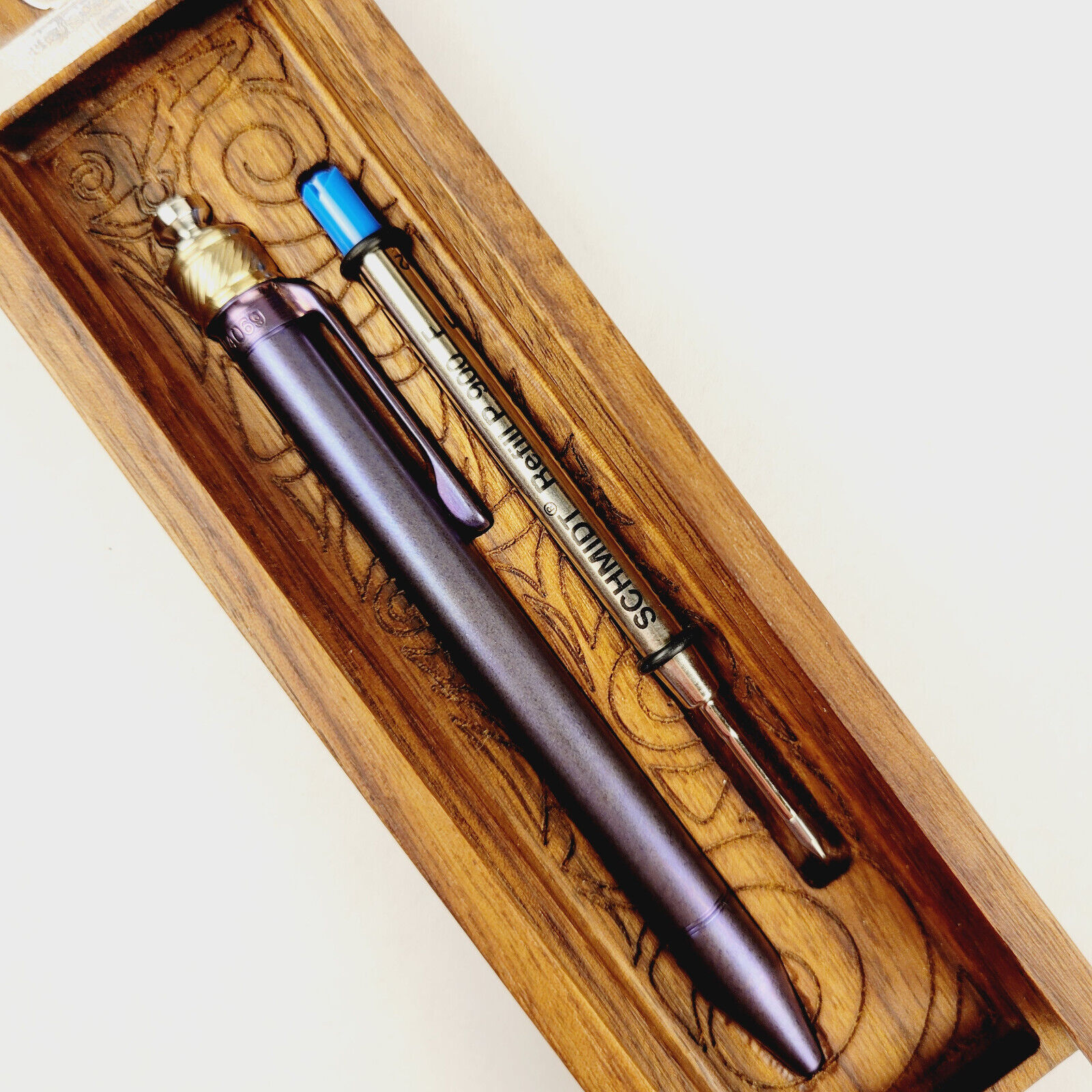 Grimsmo Knives Saga Pen titanium purple VIP Marketplace