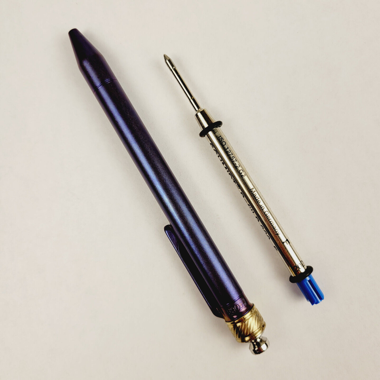 Grimsmo Knives Saga Pen titanium purple VIP Marketplace