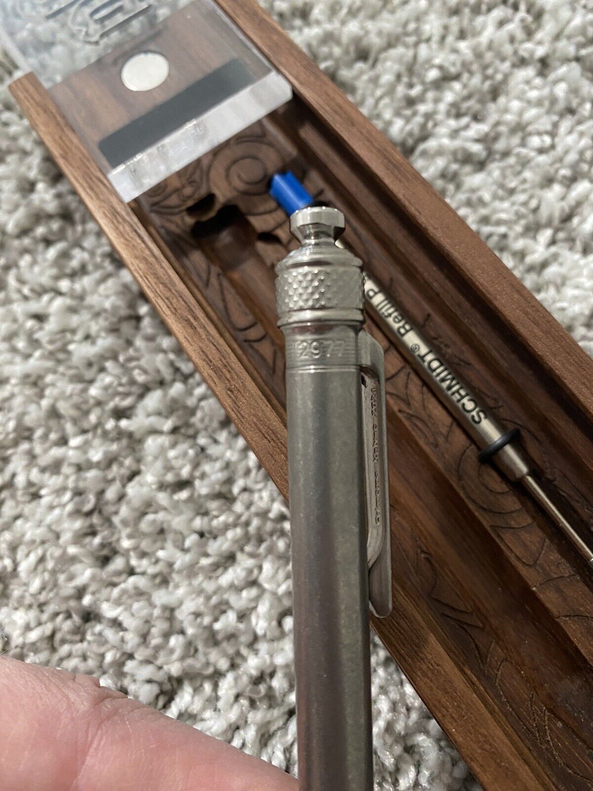 Grimsmo Knives Saga Pen Titanium #2977 VIP Marketplace