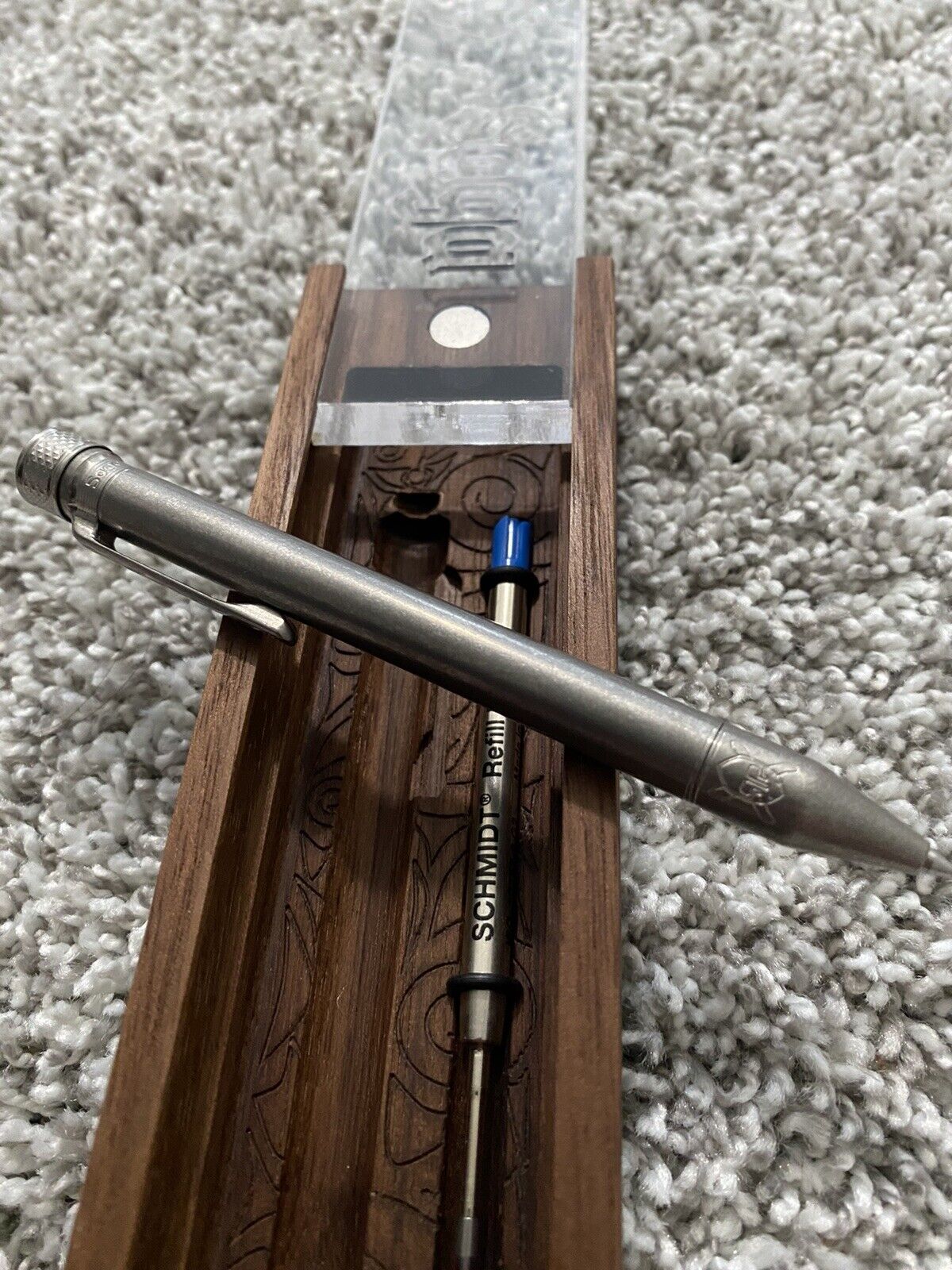 Grimsmo Knives Saga Pen Titanium #2977 VIP Marketplace