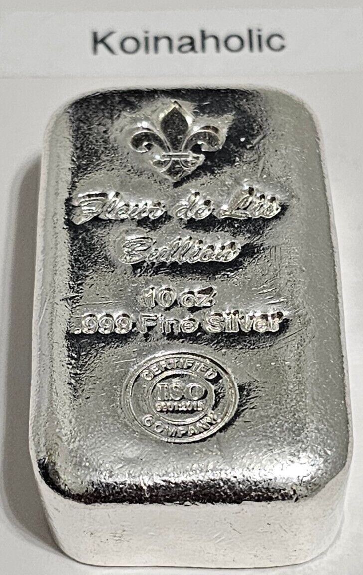 Scottsdale Bullion Chunky Style 10 oz Silver Bar