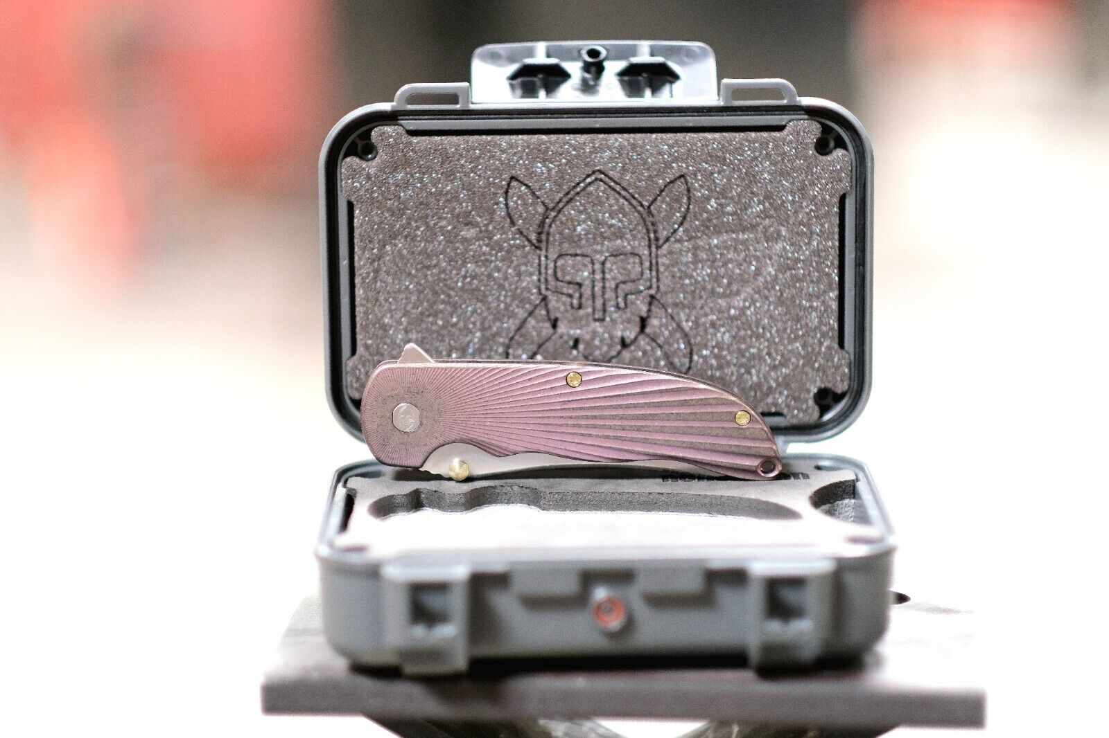 Grimsmo Norseman Knife #6891 / Purple Titanium Scales