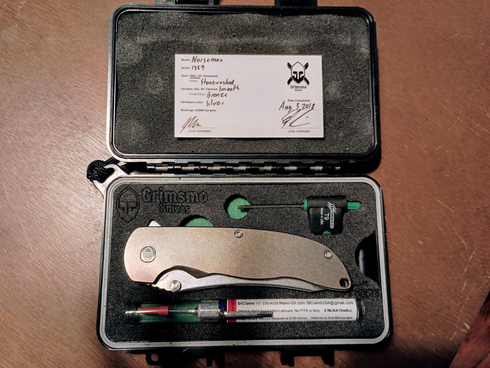 Grimsmo Norseman Stonewashed Bronze Silver Hardware #1359
