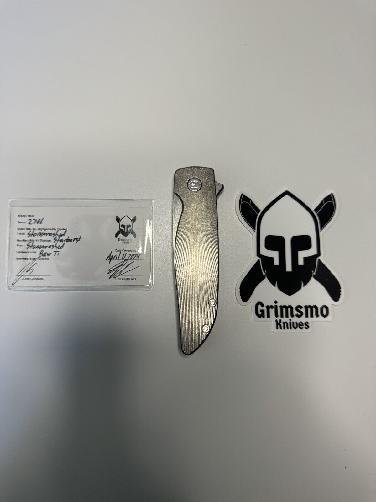 VIP Online Marketplace: Grimsmo Rask #2766 Stonewashed Titanium