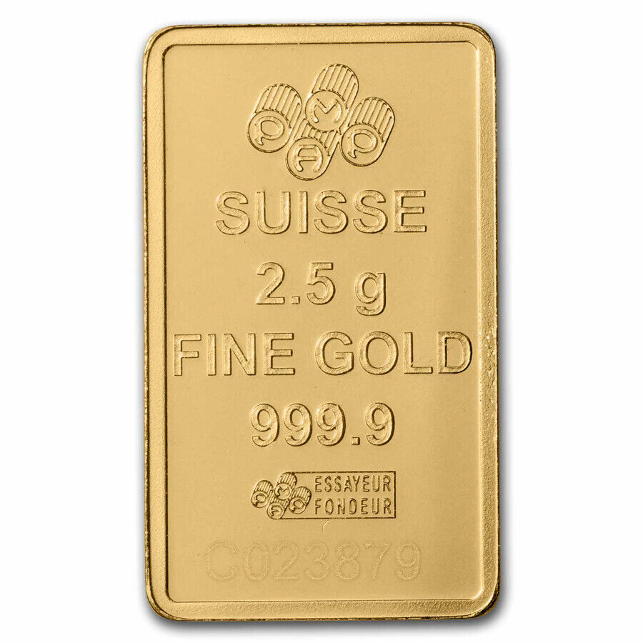 2.5g Gold Bar - PAMP Suisse Rosa VIP