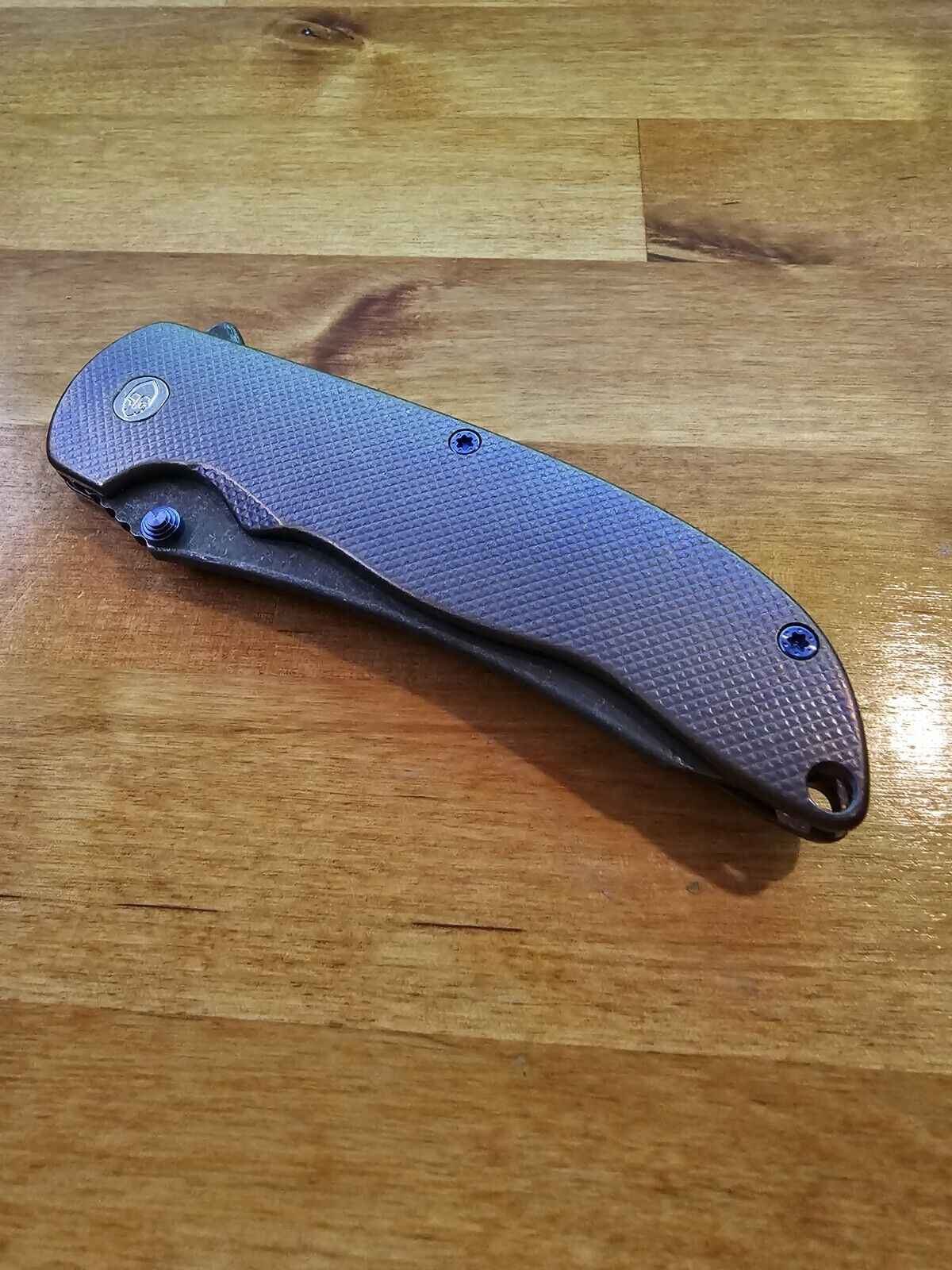 Purple Crosshatch Grimsmo Norseman with Bronze Flakes