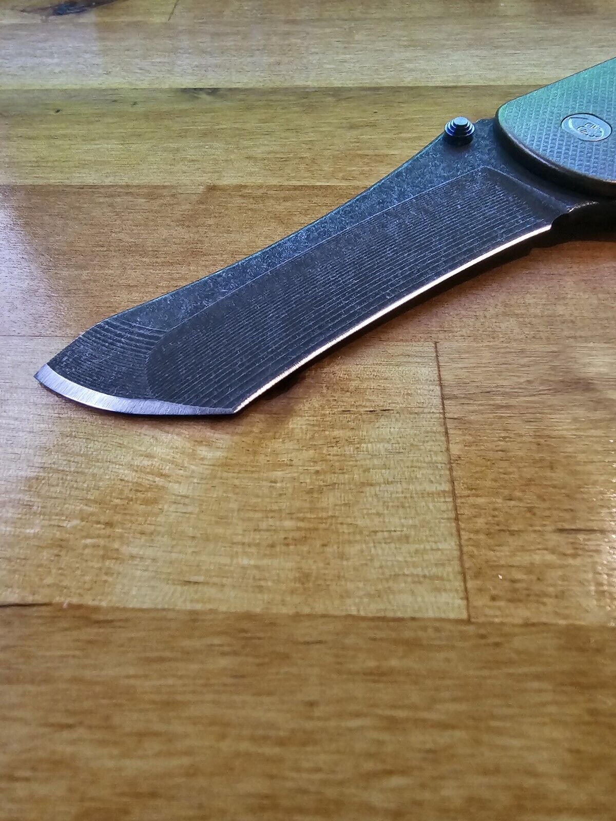 Purple Crosshatch Grimsmo Norseman with Bronze Flakes
