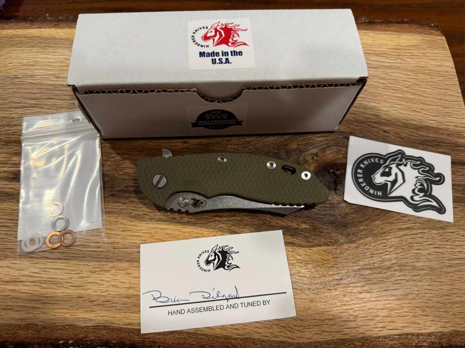 Rick Hinderer XM18 Skinner Knife 3.5" S45VN G10