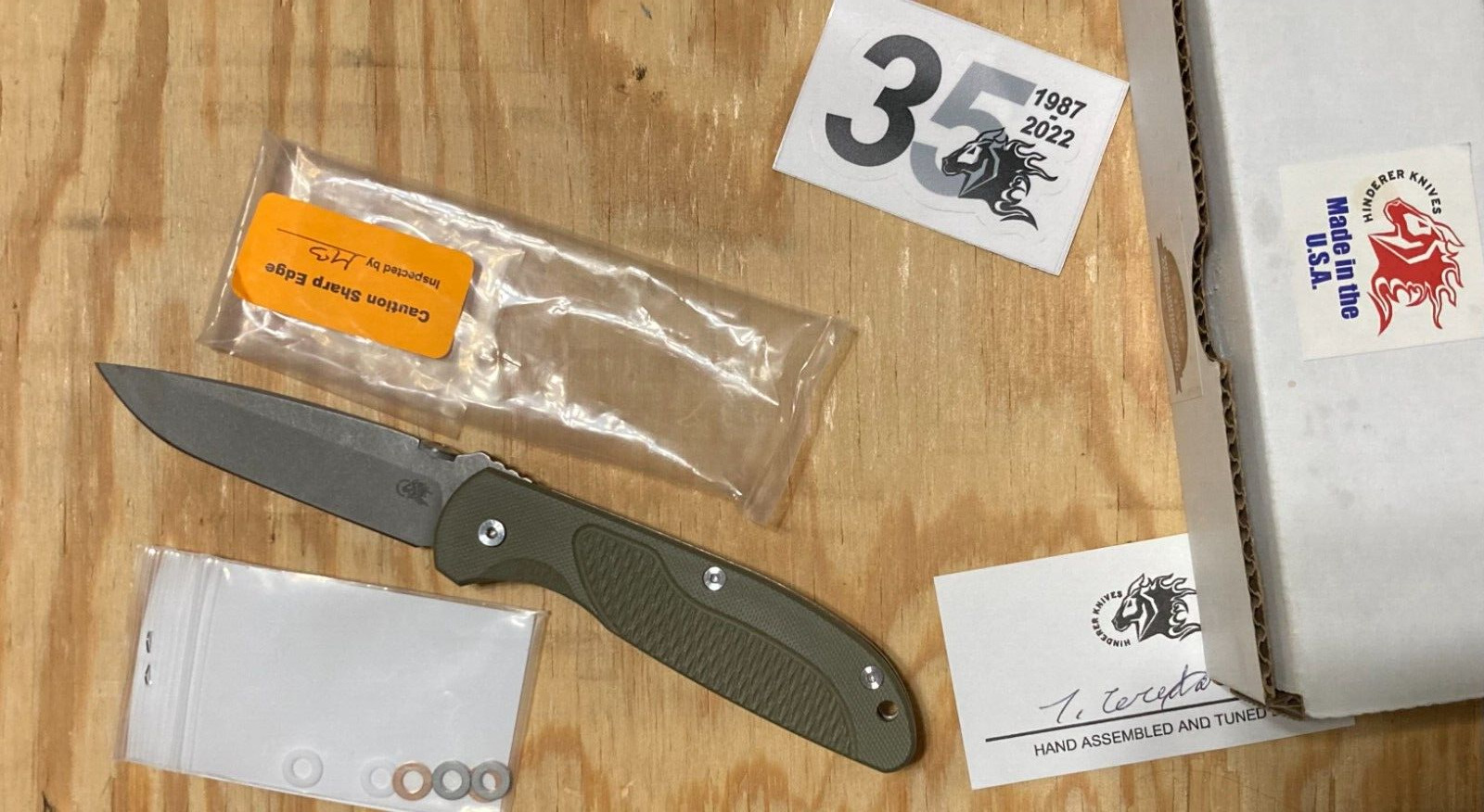 Hinderer Firetac Spanto Blade, CPM 20CV Knife