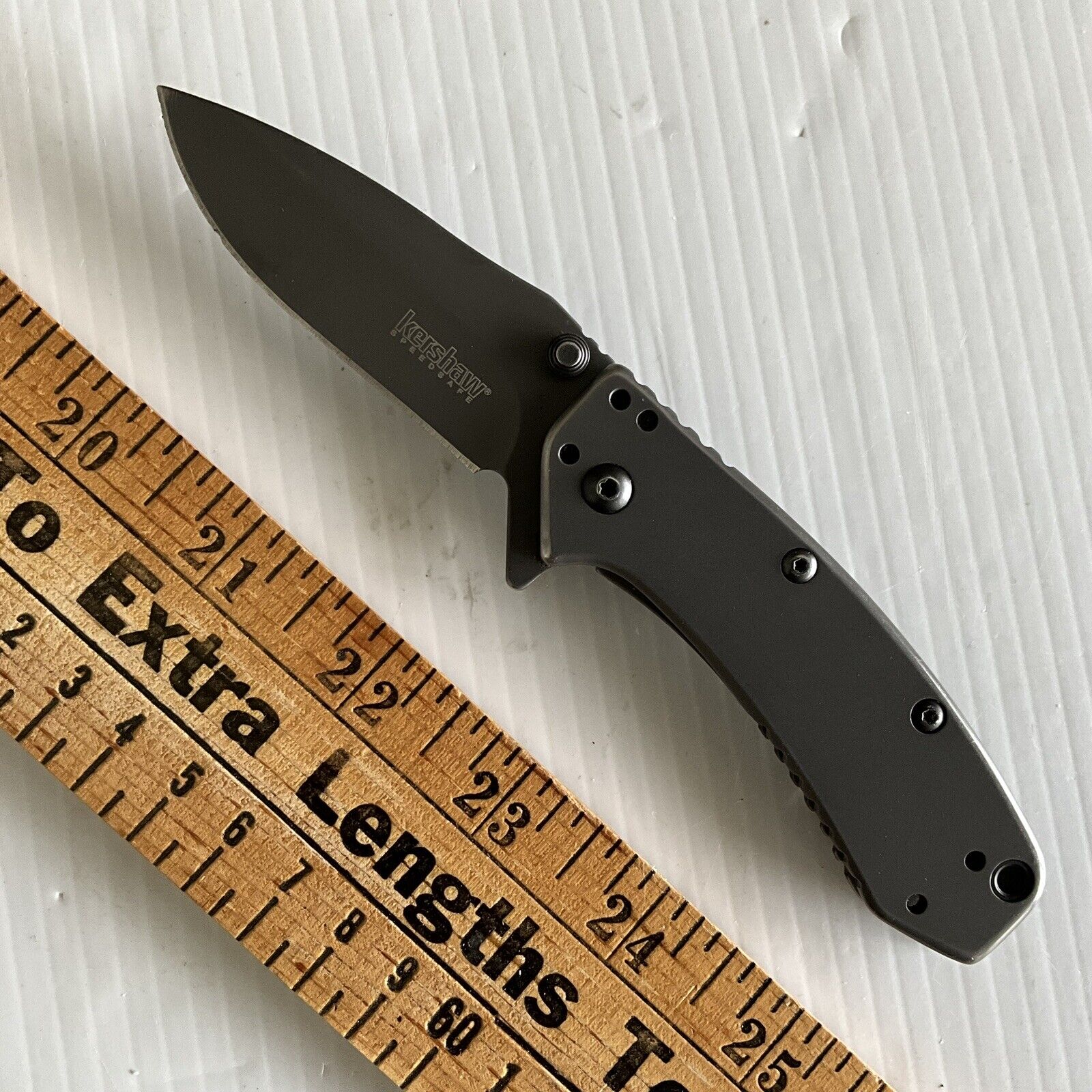 Kershaw Cryo 155TI Gray Framelock Folding Pocket Knife