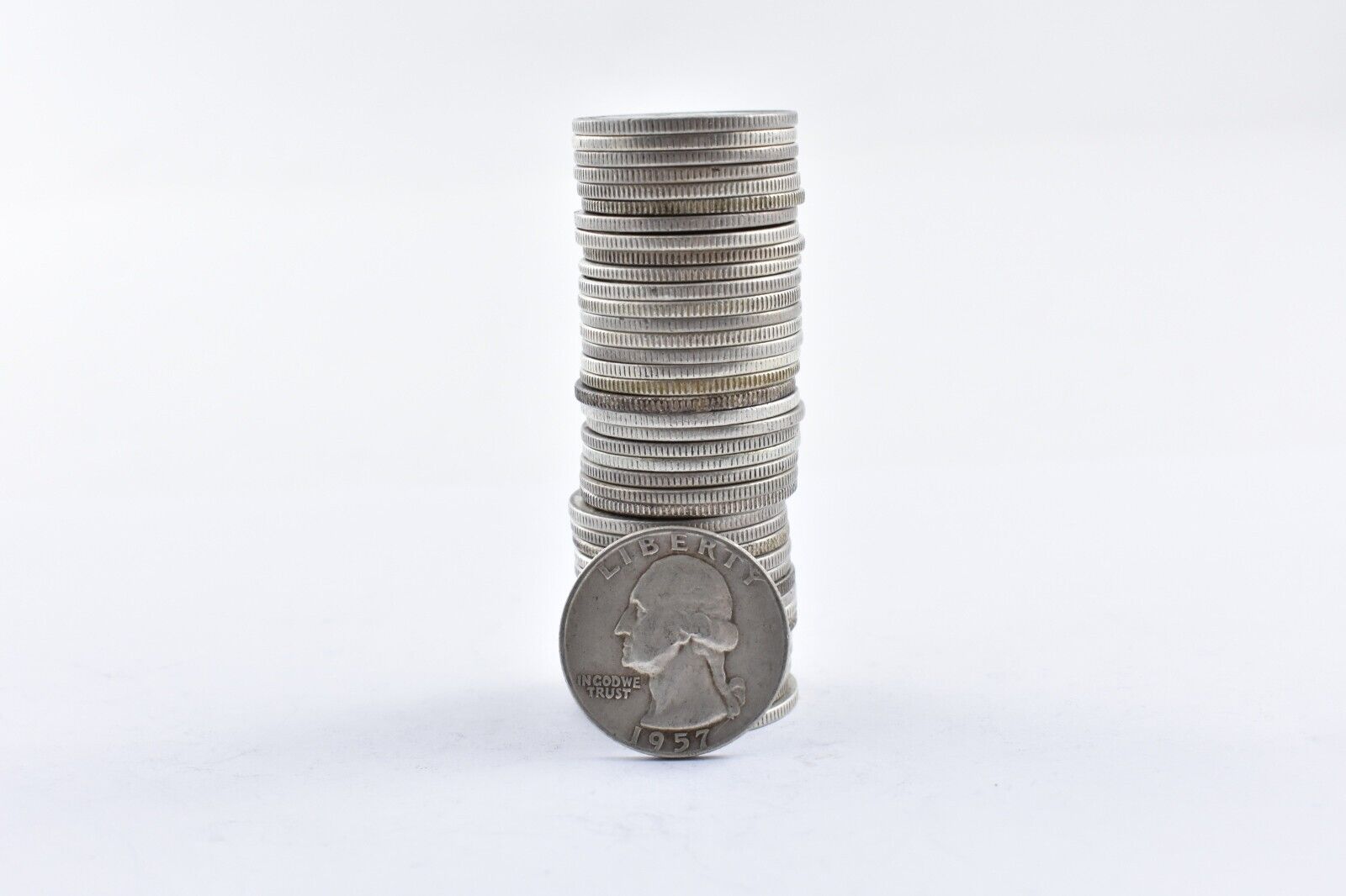 Washington Quarters $10 Face 90% Silver Roll Collection