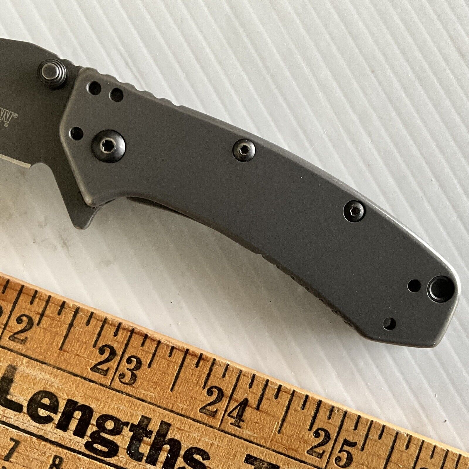 Kershaw Cryo 155TI Gray Framelock Folding Pocket Knife