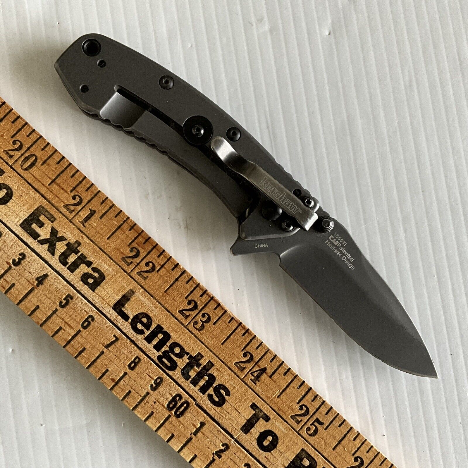 Kershaw Cryo 155TI Gray Framelock Folding Pocket Knife