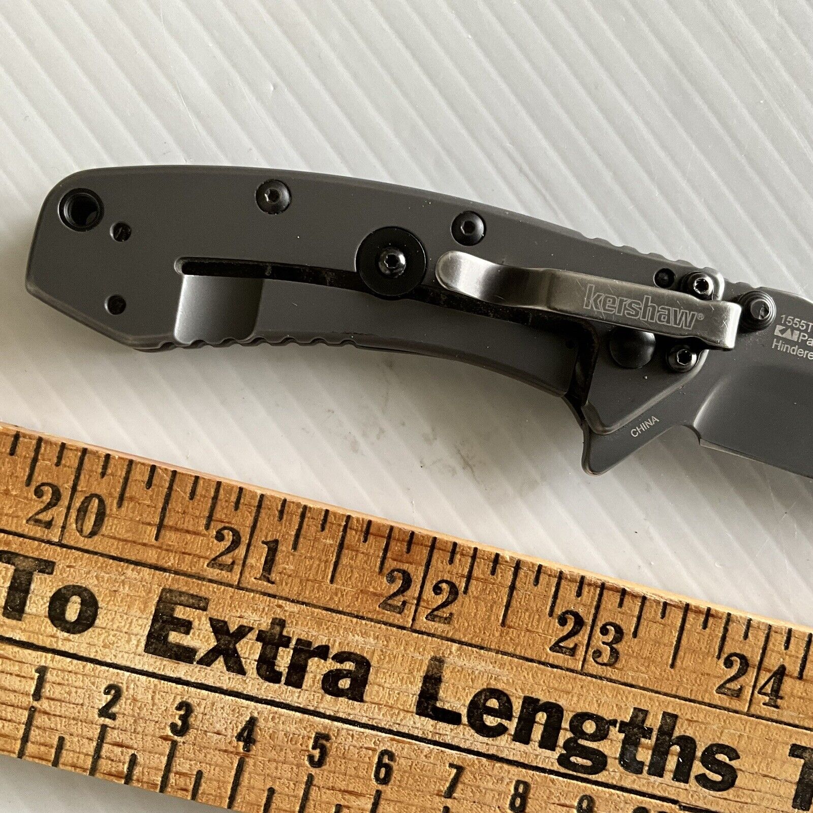 Kershaw Cryo 155TI Gray Framelock Folding Pocket Knife