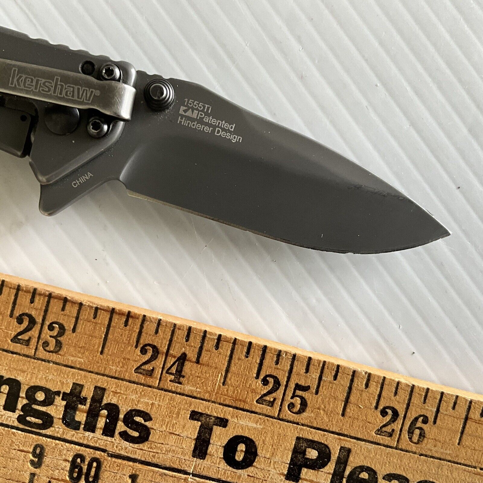 Kershaw Cryo 155TI Gray Framelock Folding Pocket Knife