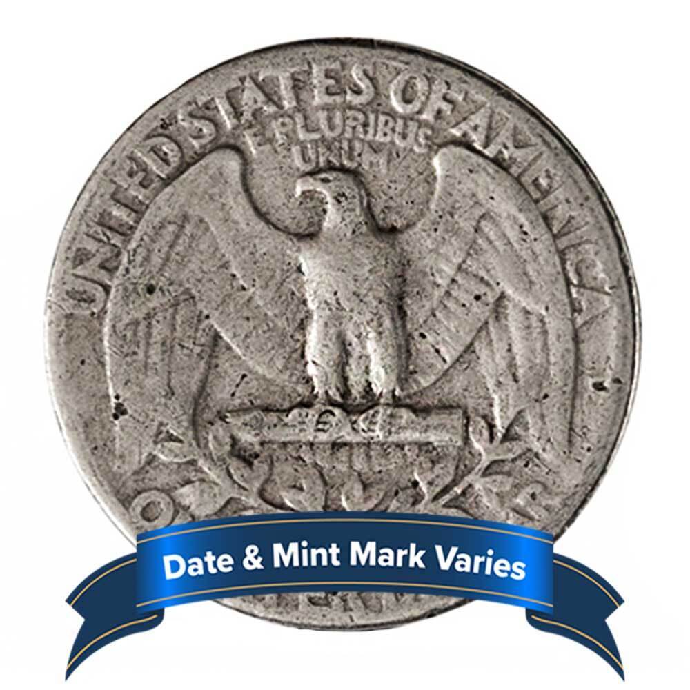 40 Washington Quarters - $10 Face Value - Full Dates