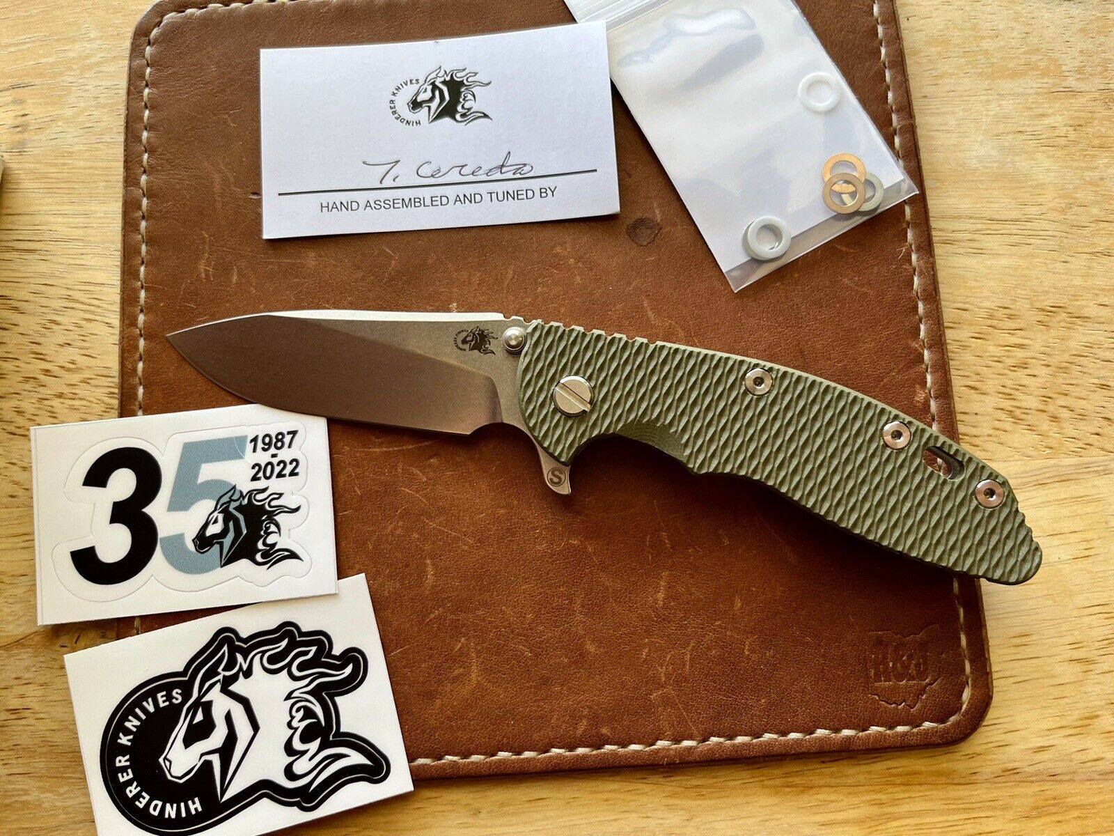 Hinderer XM-18 3.5 Slicer, Tri Way, Stonewash Magnacut