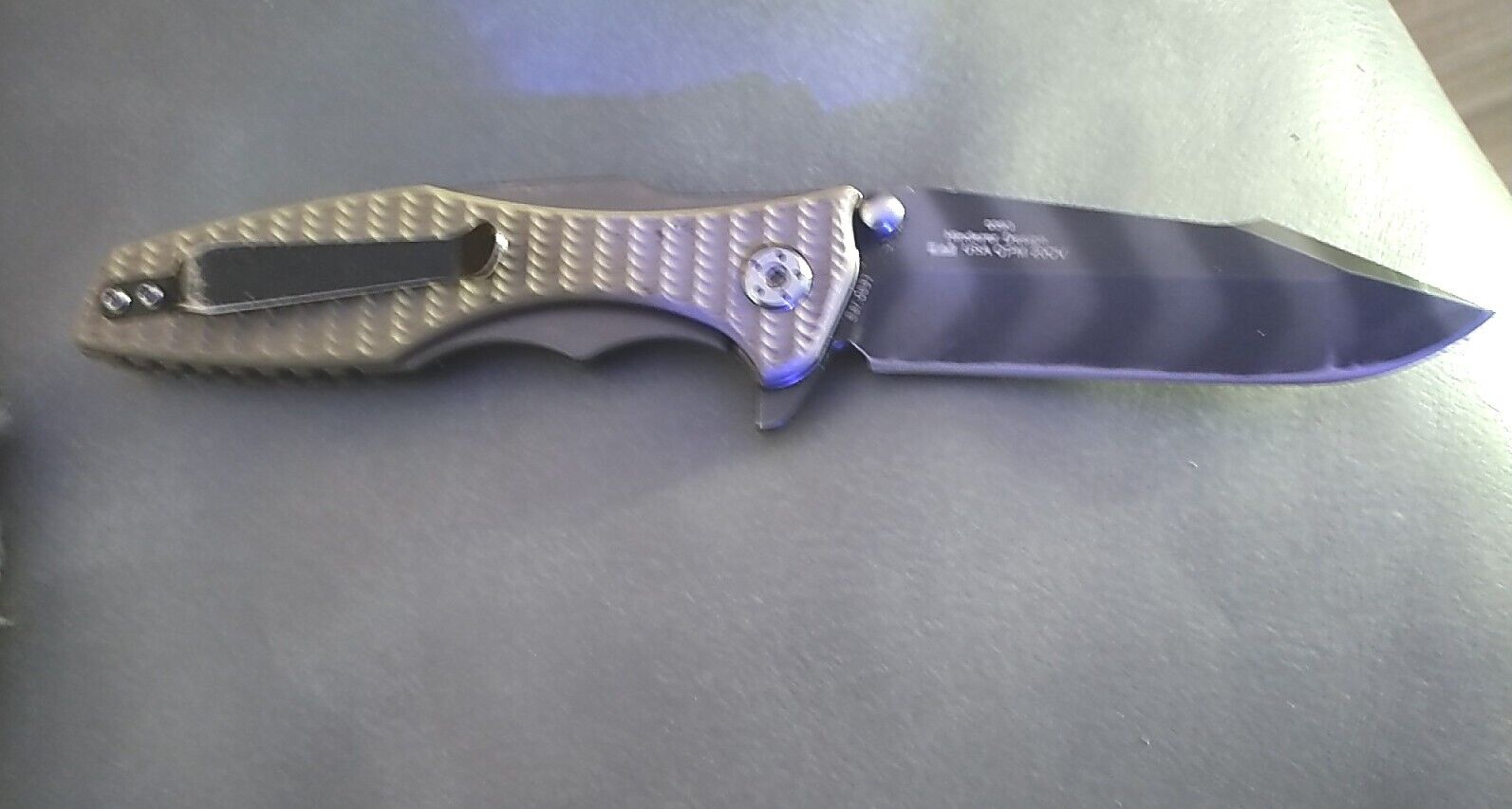 Zero Tolerance Hinderer Folding Knife - Tiger Stripe