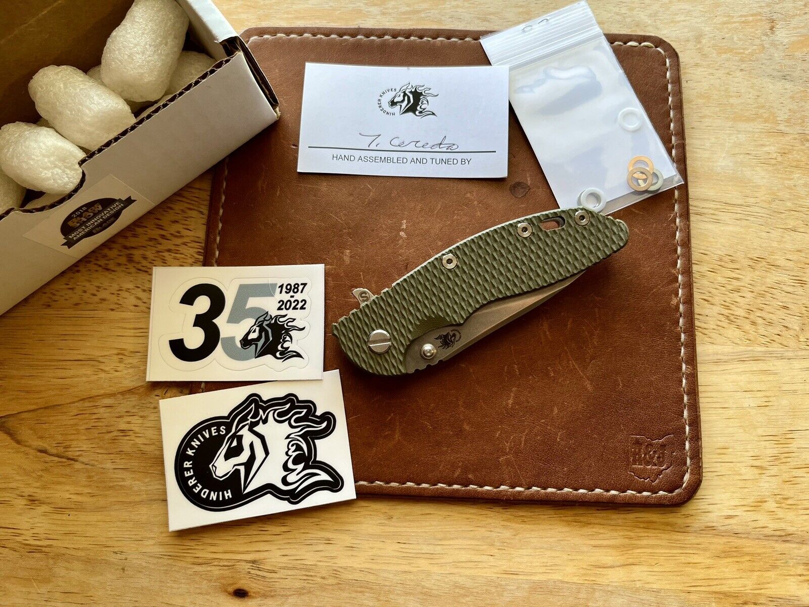 Hinderer XM-18 3.5 Slicer, Tri Way, Stonewash Magnacut