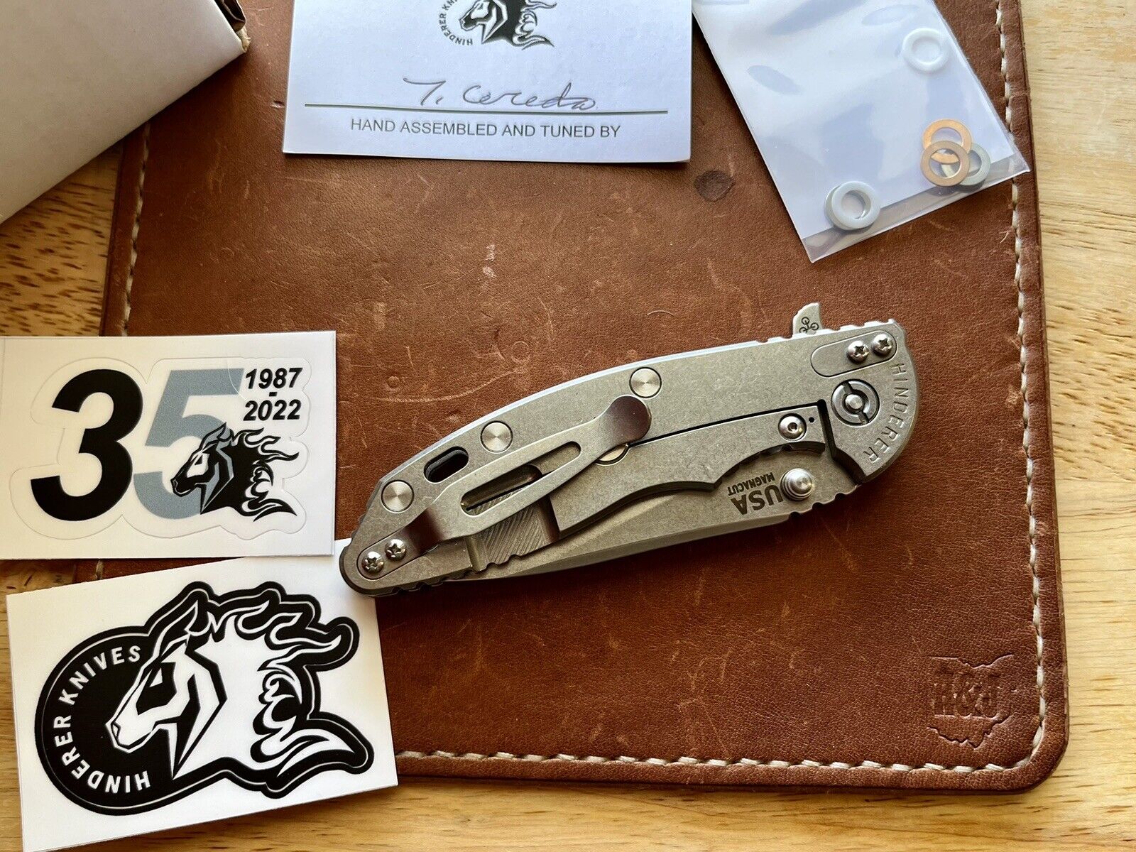 Hinderer XM-18 3.5 Slicer, Tri Way, Stonewash Magnacut