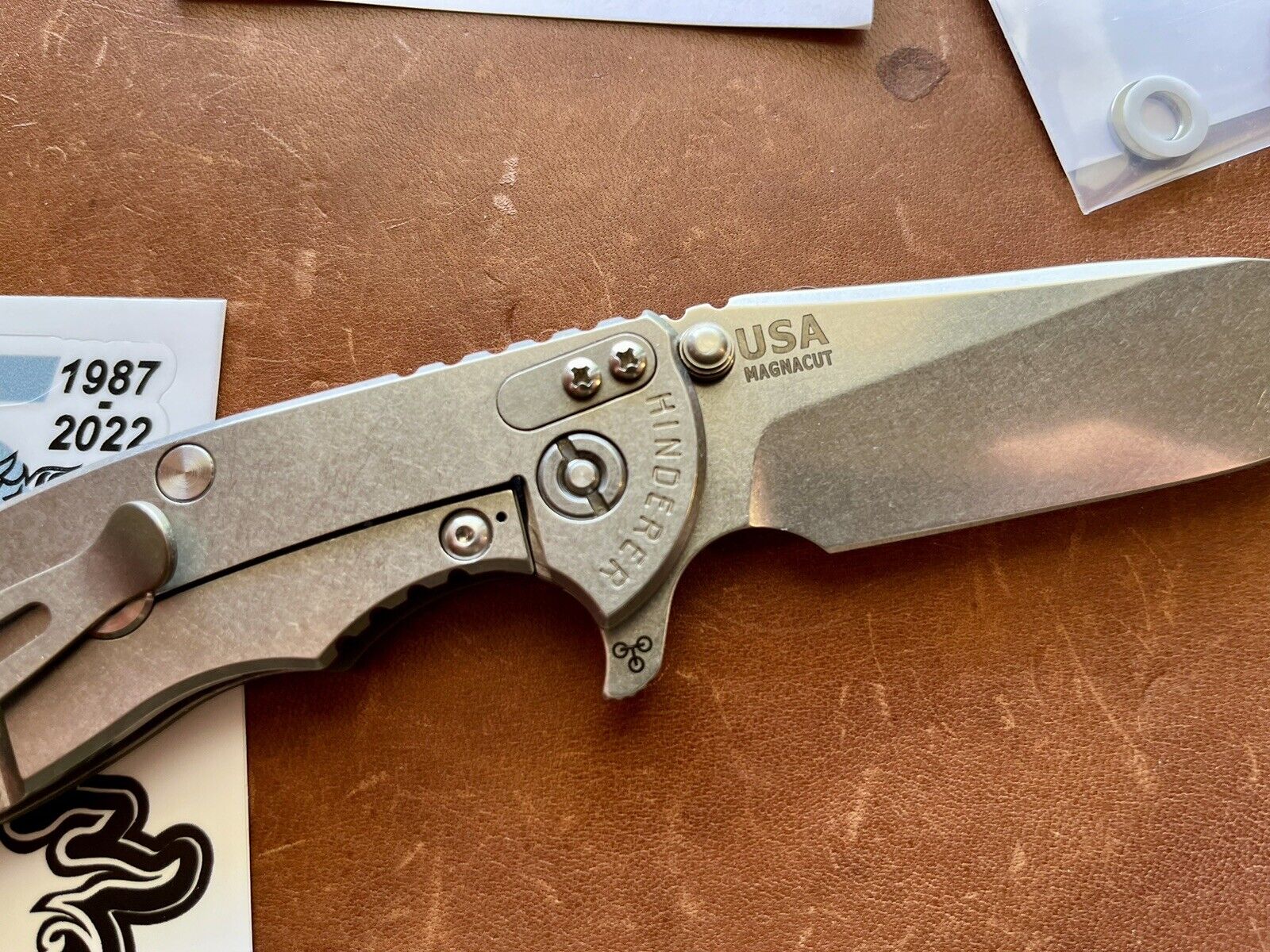 Hinderer XM-18 3.5 Slicer, Tri Way, Stonewash Magnacut