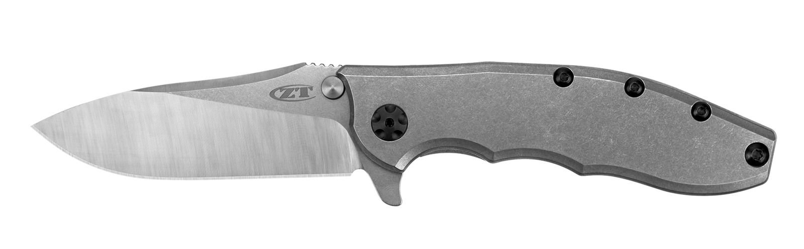 VIP Marketplace: ZT Stonewashed Titanium Pocket Knife Stainless