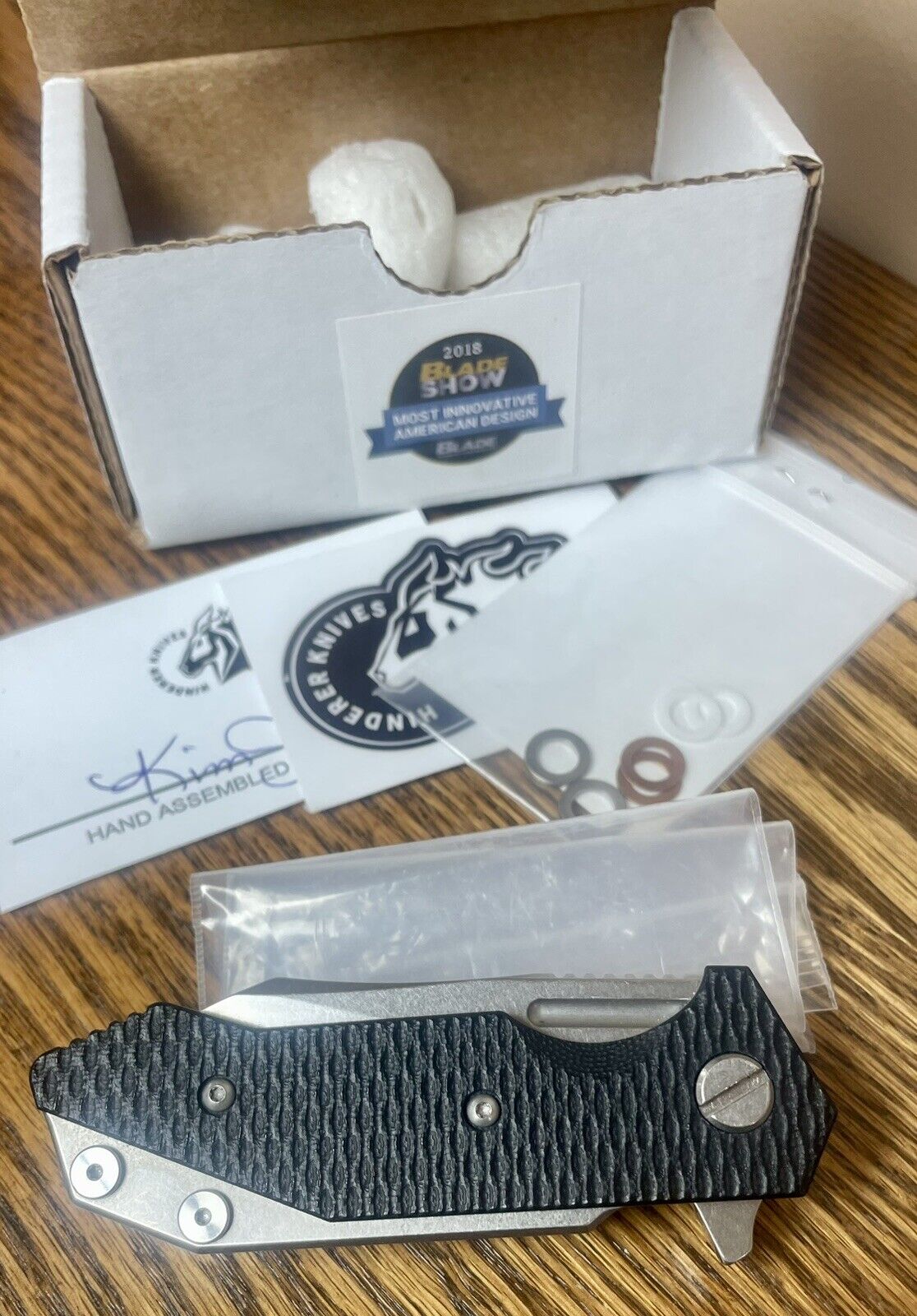 Hinderer Knives Halftrack Wharncliffe CPM 20CV G10