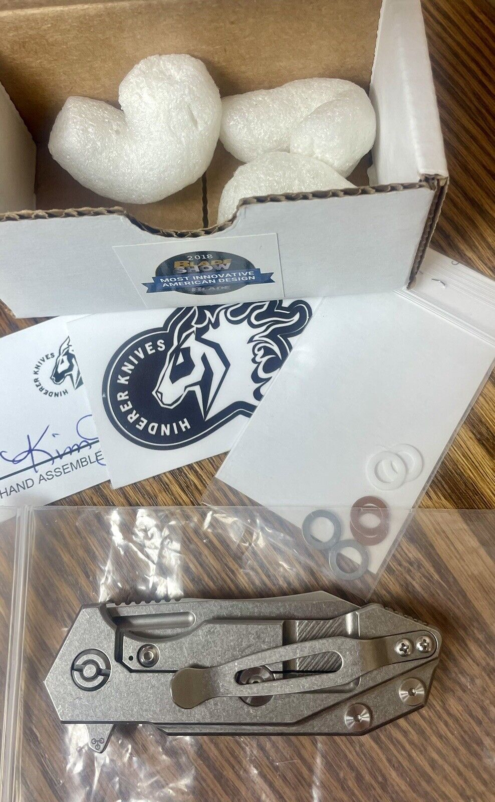 Hinderer Knives Halftrack Wharncliffe CPM 20CV G10