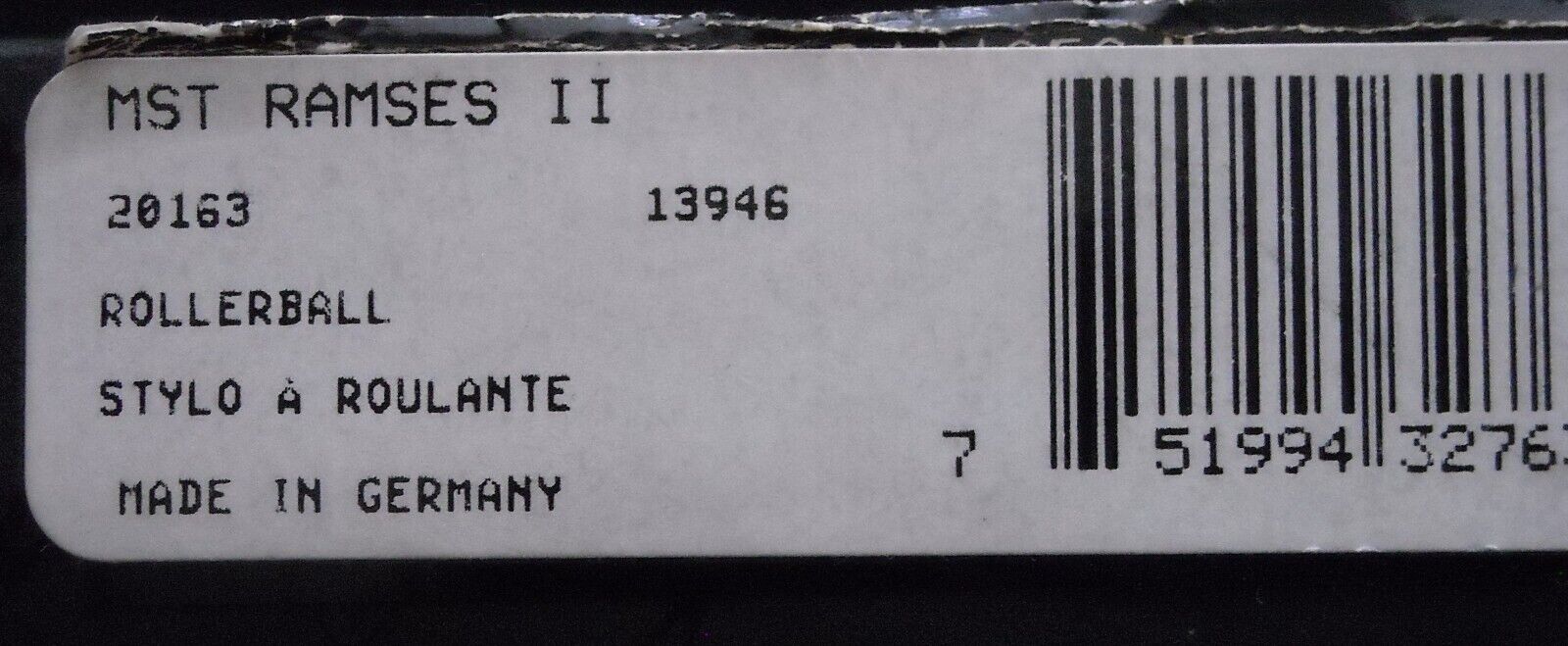 1995 MONT BLANC RAMSES II ROLLERBALL VIP