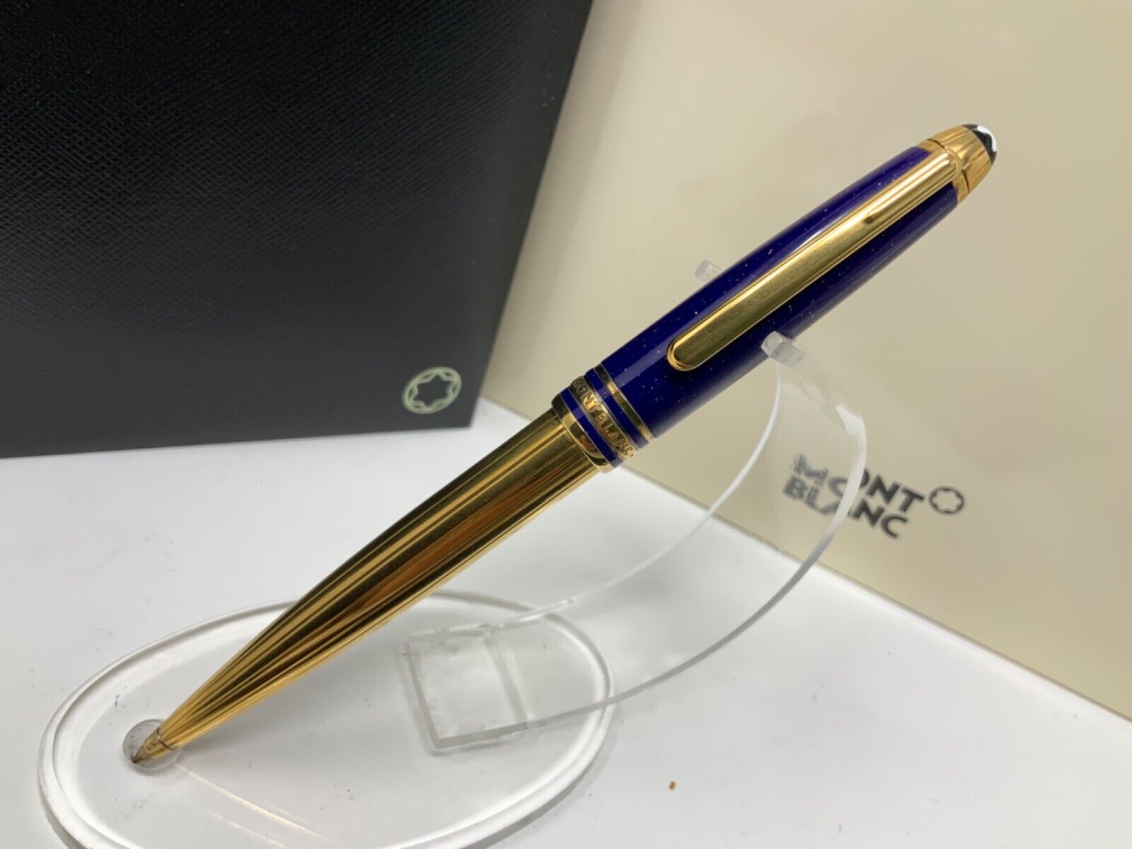 MONTBLANC Solitaire Ramses II Lapis Lazuli Vermeil Pen