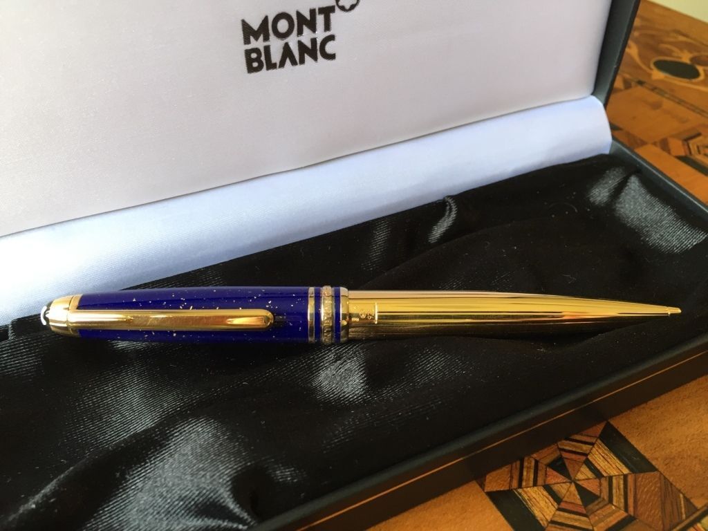 Rare Montblanc Ramses II Ballpoint Pen in Lapis Box
