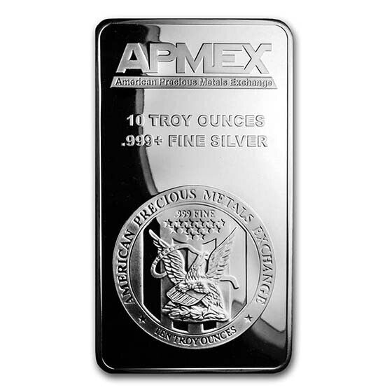 APMEX 10 oz .999 Fine Silver Bar VIP