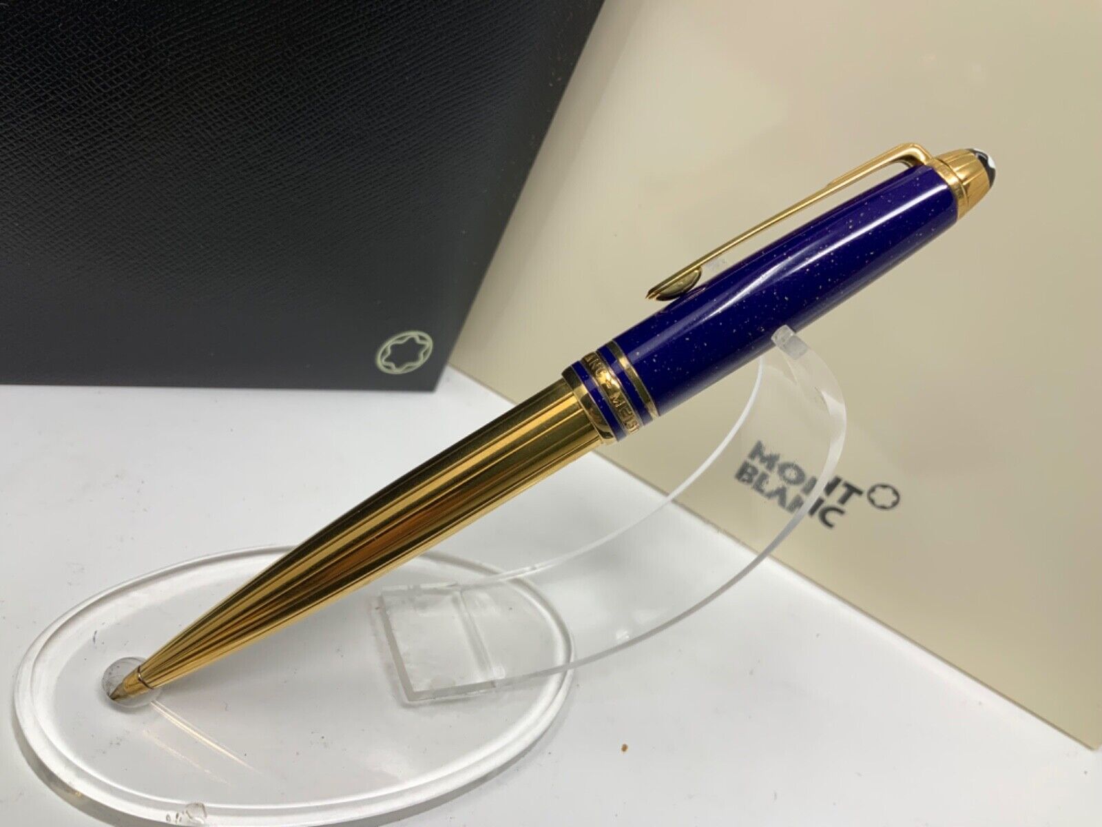 MONTBLANC Solitaire Ramses II Lapis Lazuli Vermeil Pen