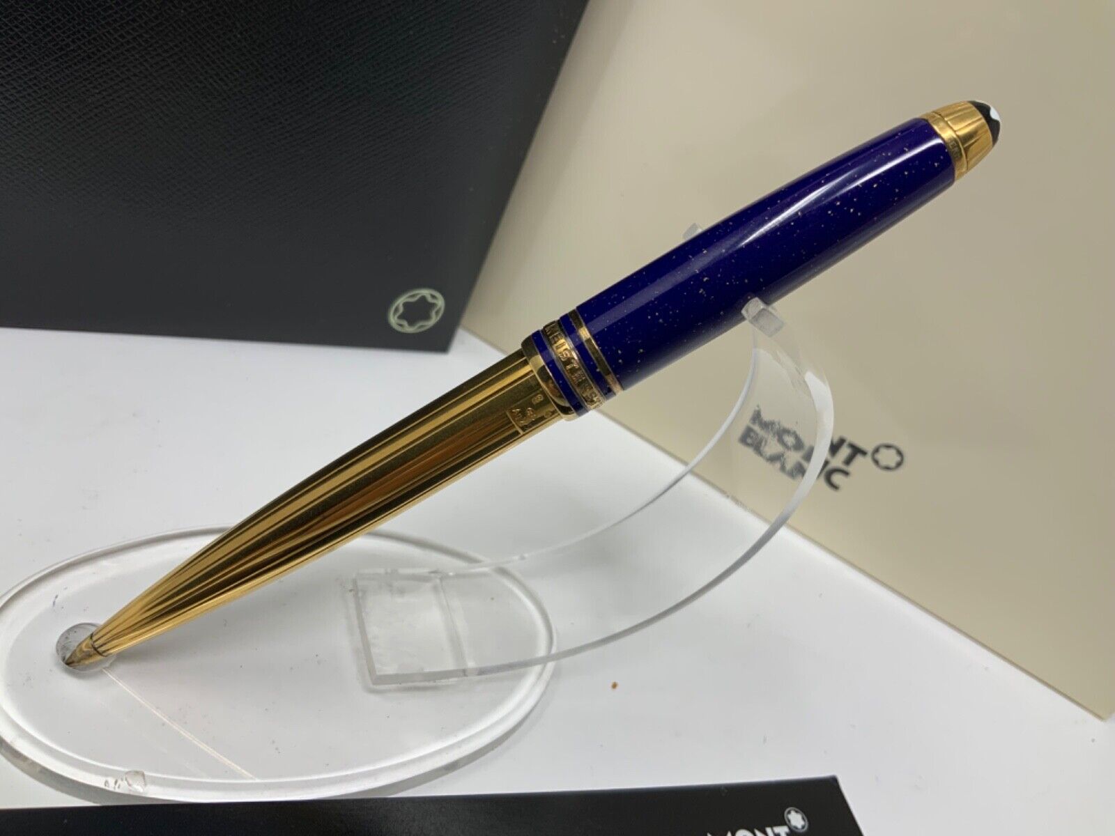 MONTBLANC Solitaire Ramses II Lapis Lazuli Vermeil Pen