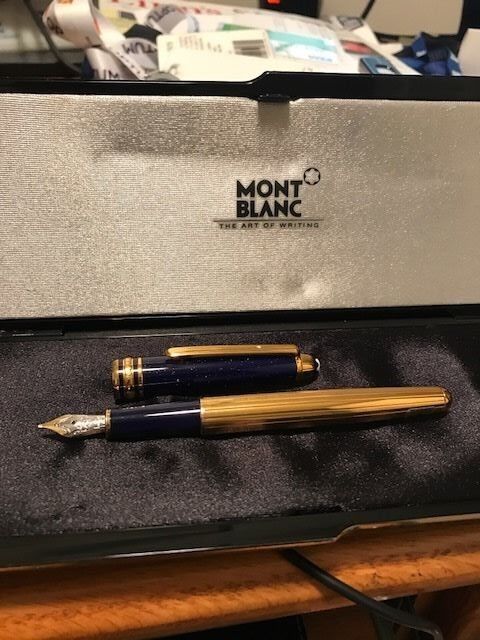 Montblanc Meisterstuck Ramses II Lapis Fountain Pen VIP