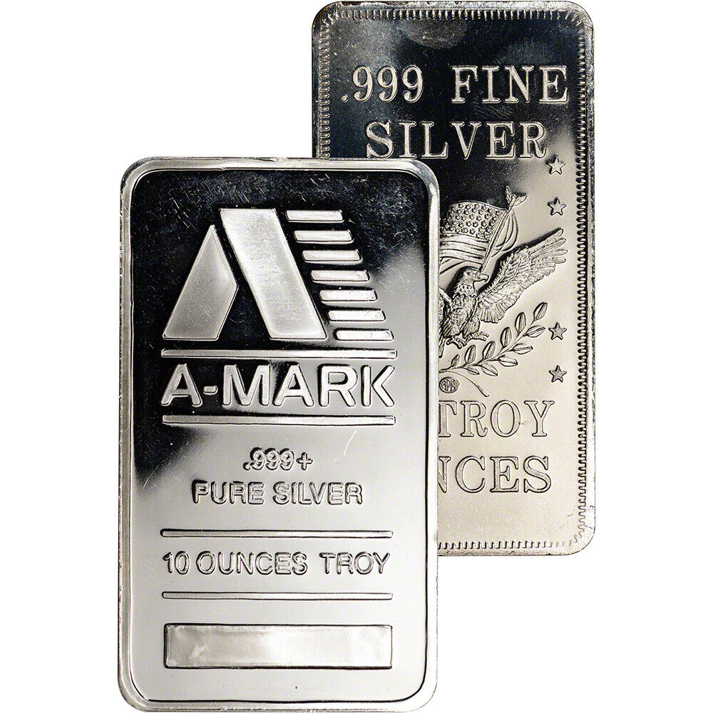 Pair of 10 oz. Silver Bars - Random Manufacturer