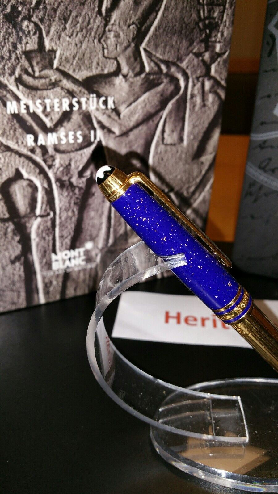 Montblanc Ramses II Lapis Fountain Pen Ag925 VIP
